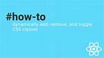 Toggle Css Class in React
