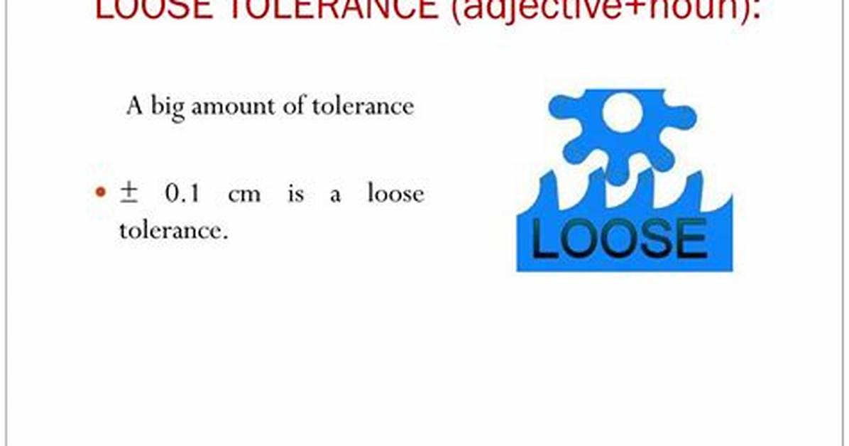 Tolerance Adjective