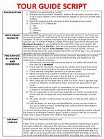 Tour Guide Script