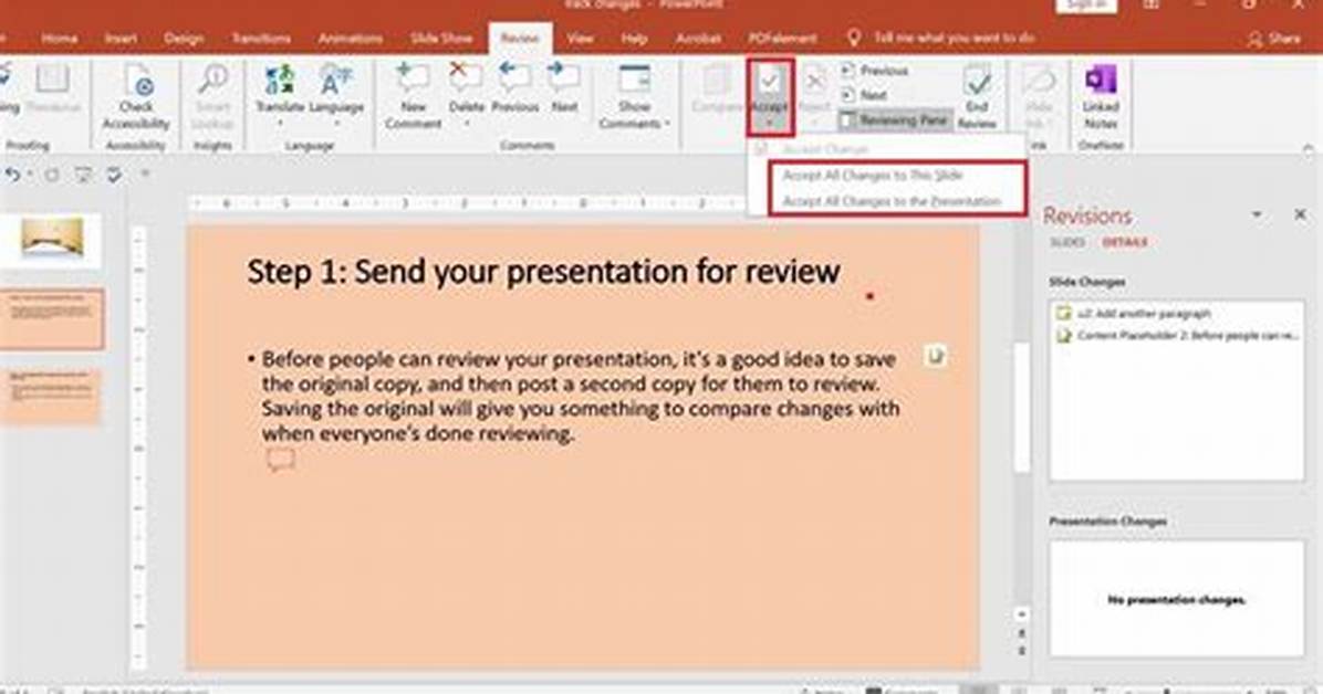 Track Changes Powerpoint