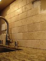 Travertine Backsplash