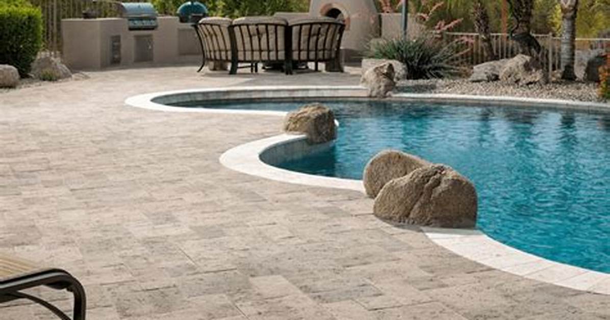 Travertine Pool Deck