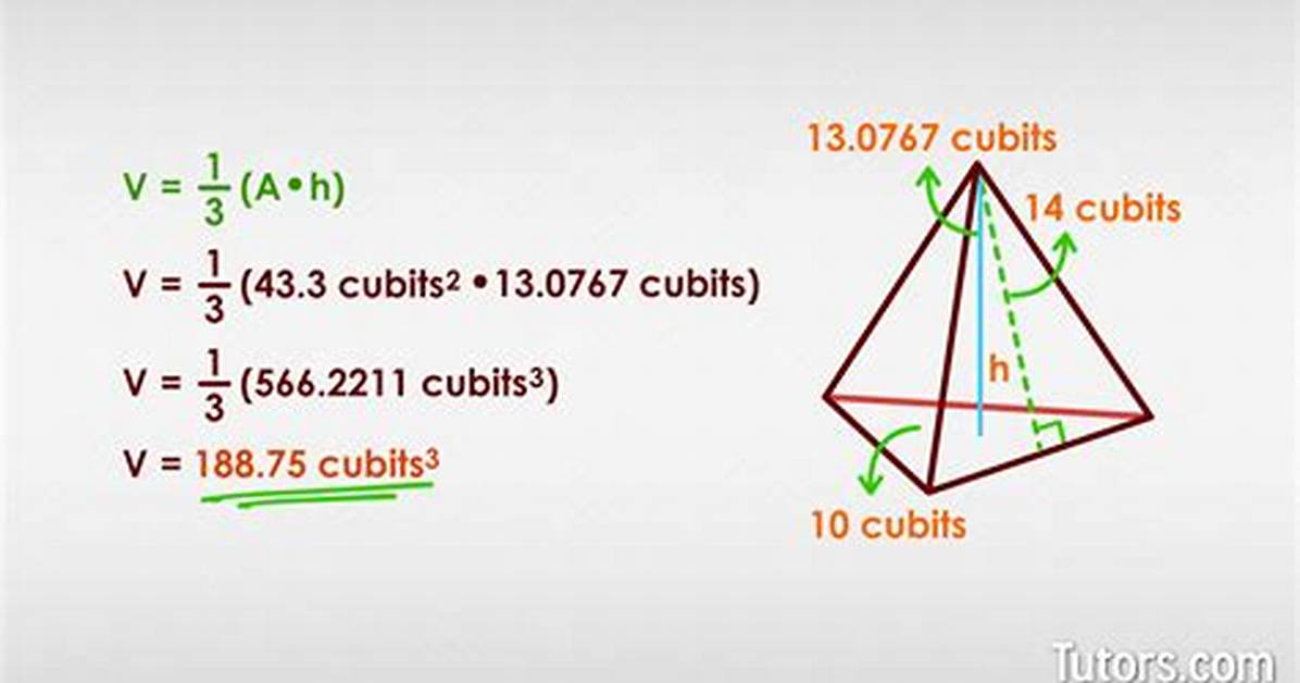Triangular Pyramid Formula