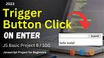 Trigger a Button Click with Javascript on the Enter Key in a Text Box