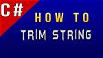 Trim a String in C [Duplicate]
