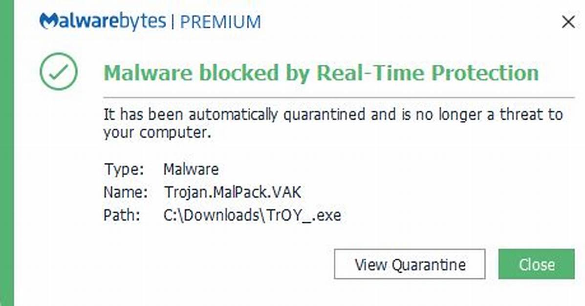 Trojan. Malpack. Vak