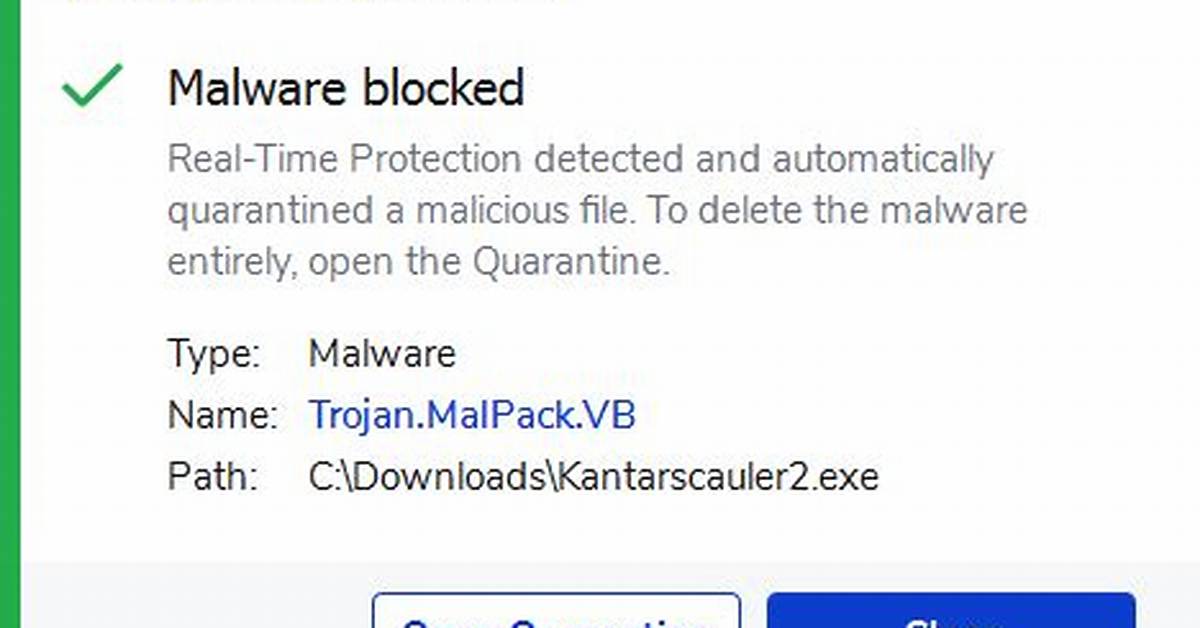 Trojan. Malpack. Vb. Generic