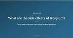 Trospium Side Effects