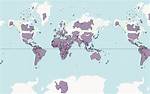 True Scale World Map