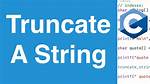 Truncate String When It Is Too Long