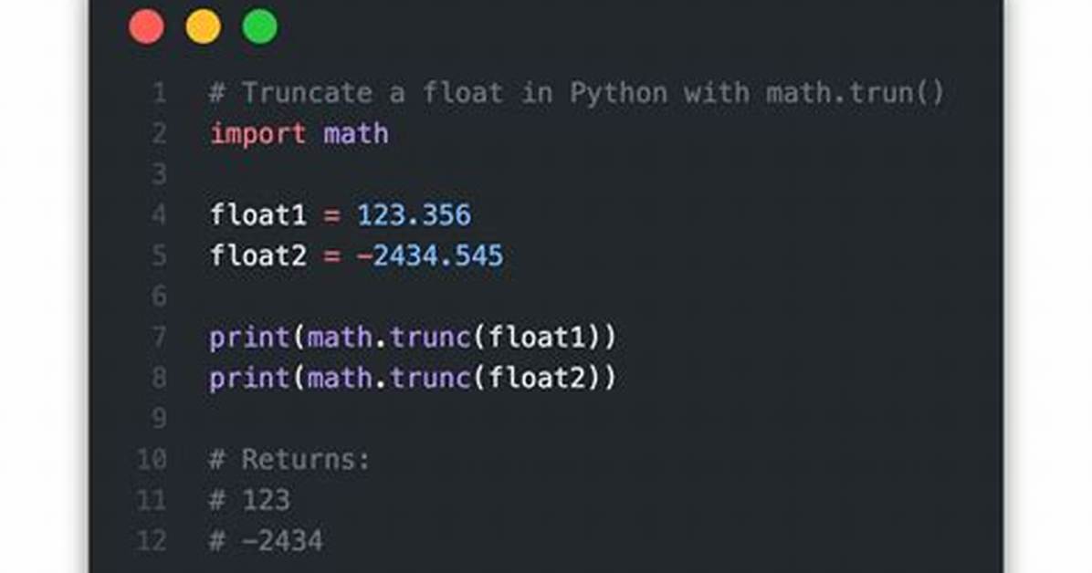 Truncate to Three Decimals in Python