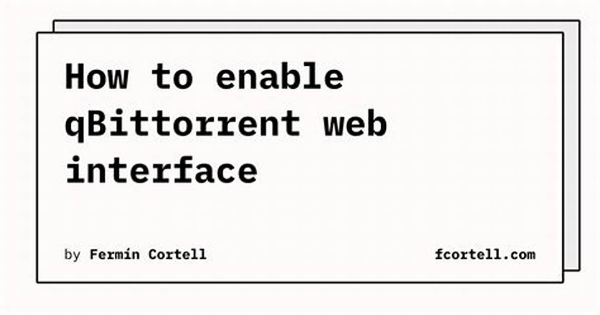 Trying to Setup Https on Qbittorrent Web Ui