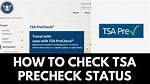 Tsa Precheck Application Status