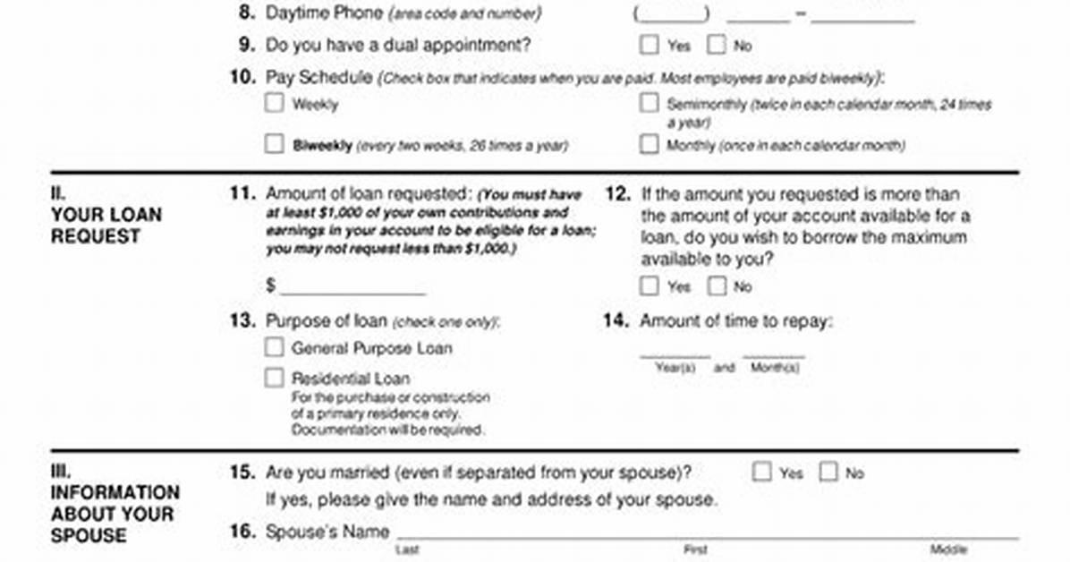 Tsp Loan Application