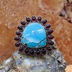 Turquoise or Garnet for Example