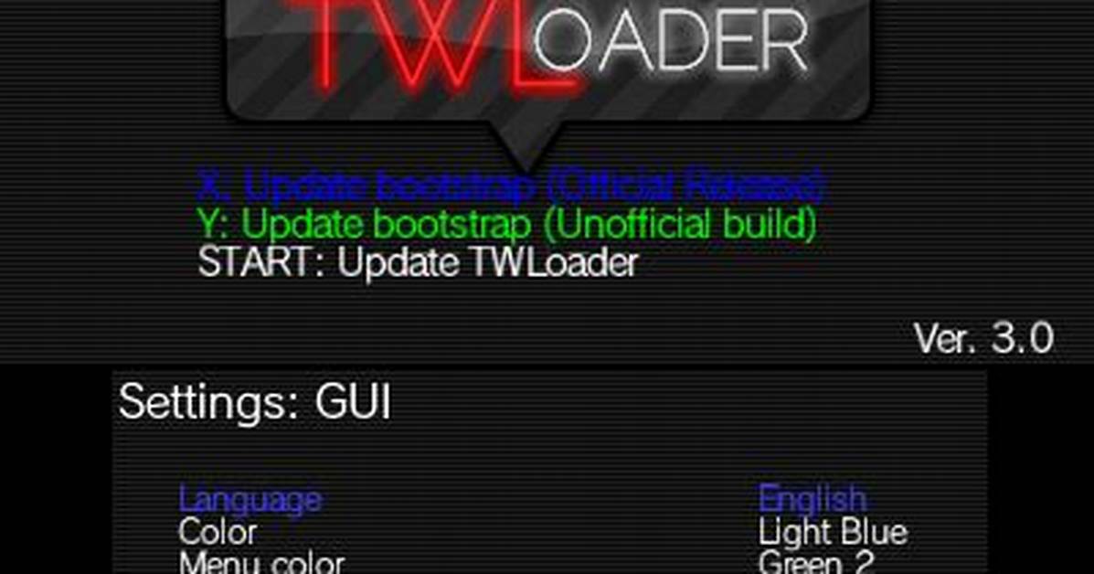 Twloader - Gamebrew