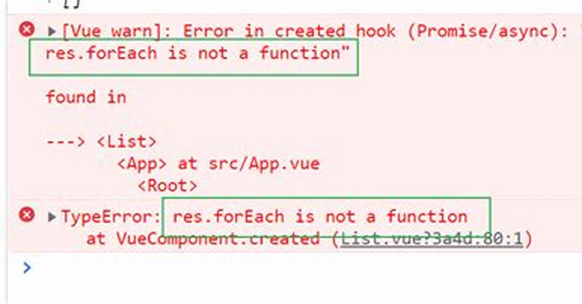 Typeerror: Data. forEach Is Not a Function