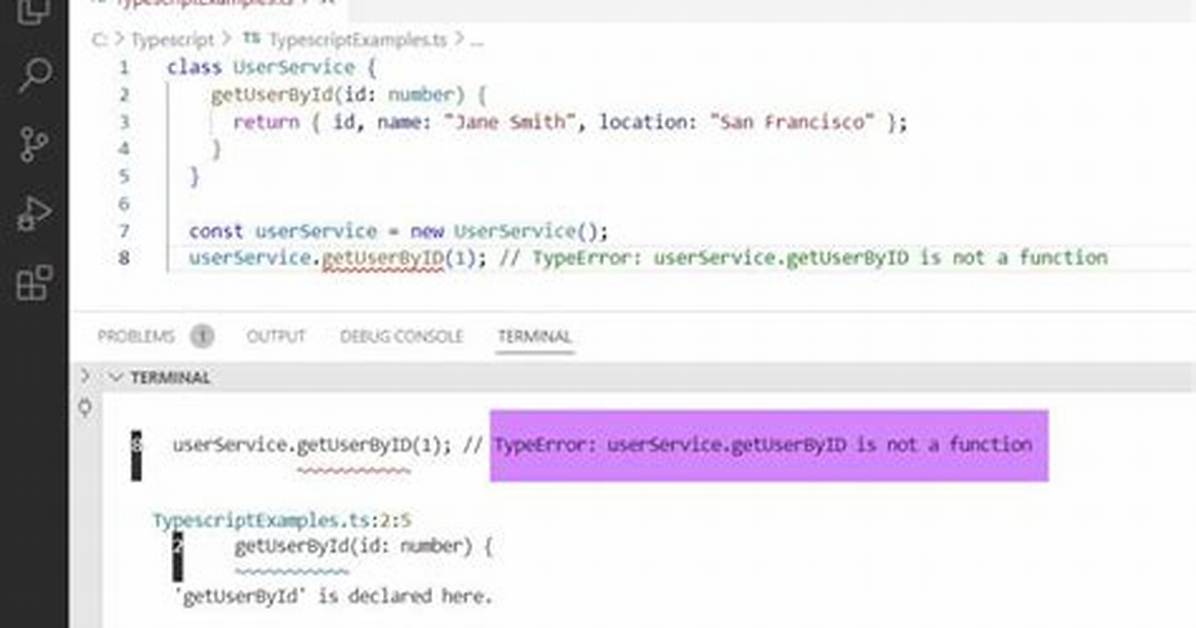 Typeerror in Typescript