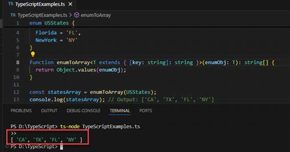 Typescript Enum to Object Array