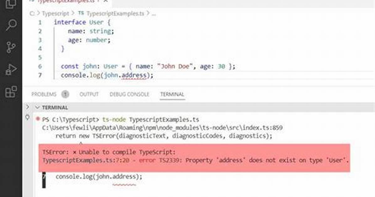 Typescript: Property Does Not Exist on Type 'Object'