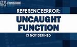 Uncaught Referenceerror: Function Is Not Defined with Onclick