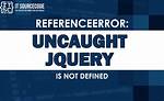 Uncaught Referenceerror: jQuery Is Not Defined [Duplicate]