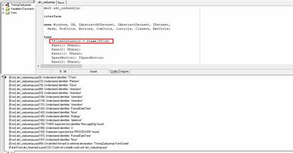 Undeclared Identifier Tencoding Delphi7