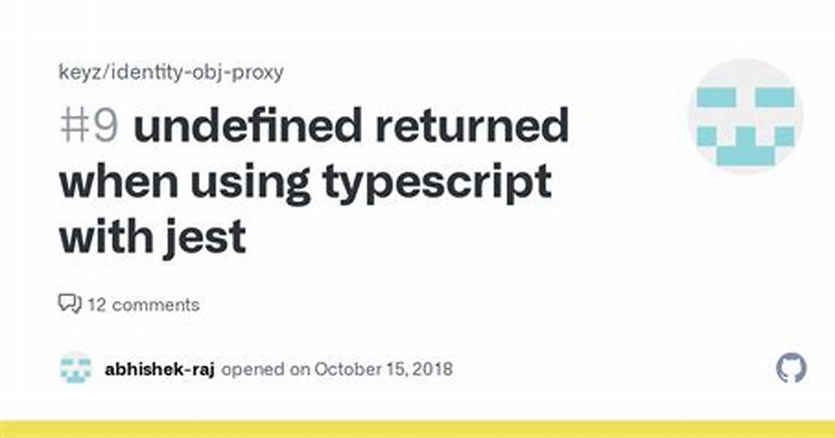 Undefined Returned When Using Identity-Obj-Proxy with Typescript with Jest
