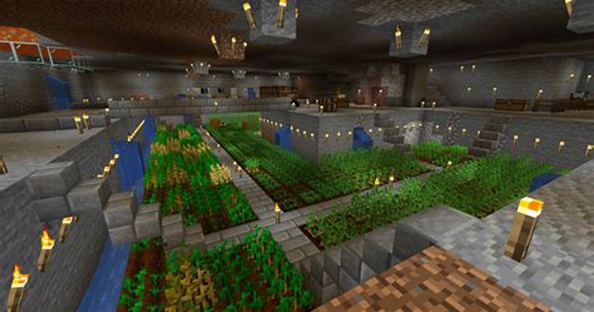 Underground Farm Minecraft