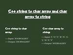 Understanding Char Array[] and String