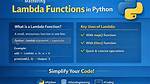 Understanding Lambda in Python and Using It to Pass Multiple Arguments