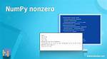 Understanding Numpy's Nonzero Function