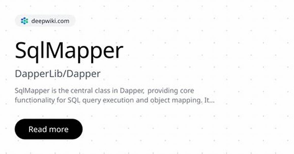 Understanding Sqlmapper. Icustomqueryparameter