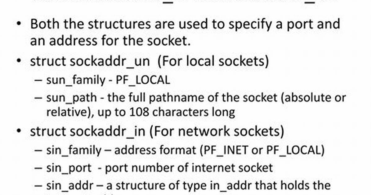 Understanding Struct Sockaddr