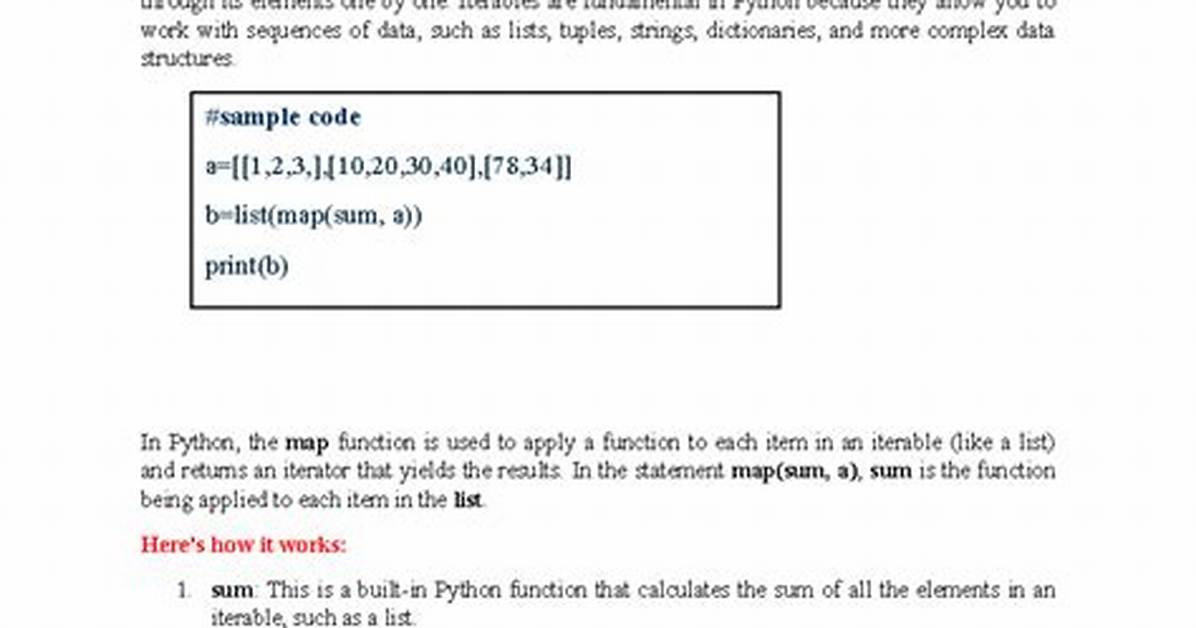 Understanding the Map Function