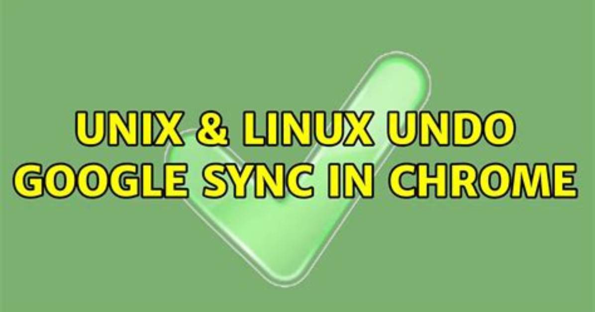 Undo Google Sync in Chrome
