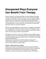 Unexpected Benefit