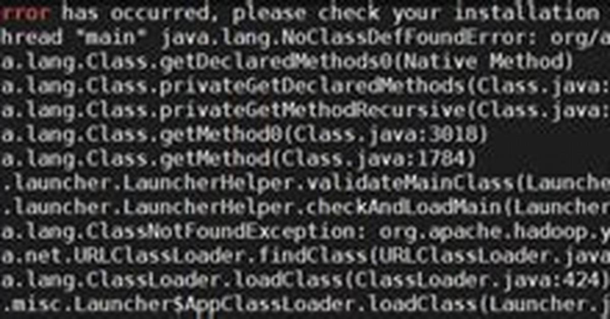 Unexpected Exception: Java. Lang. Noclassdeffounderror: Org/Apache/Log4J/Logmanager