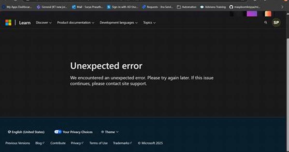 Unexpected Issue