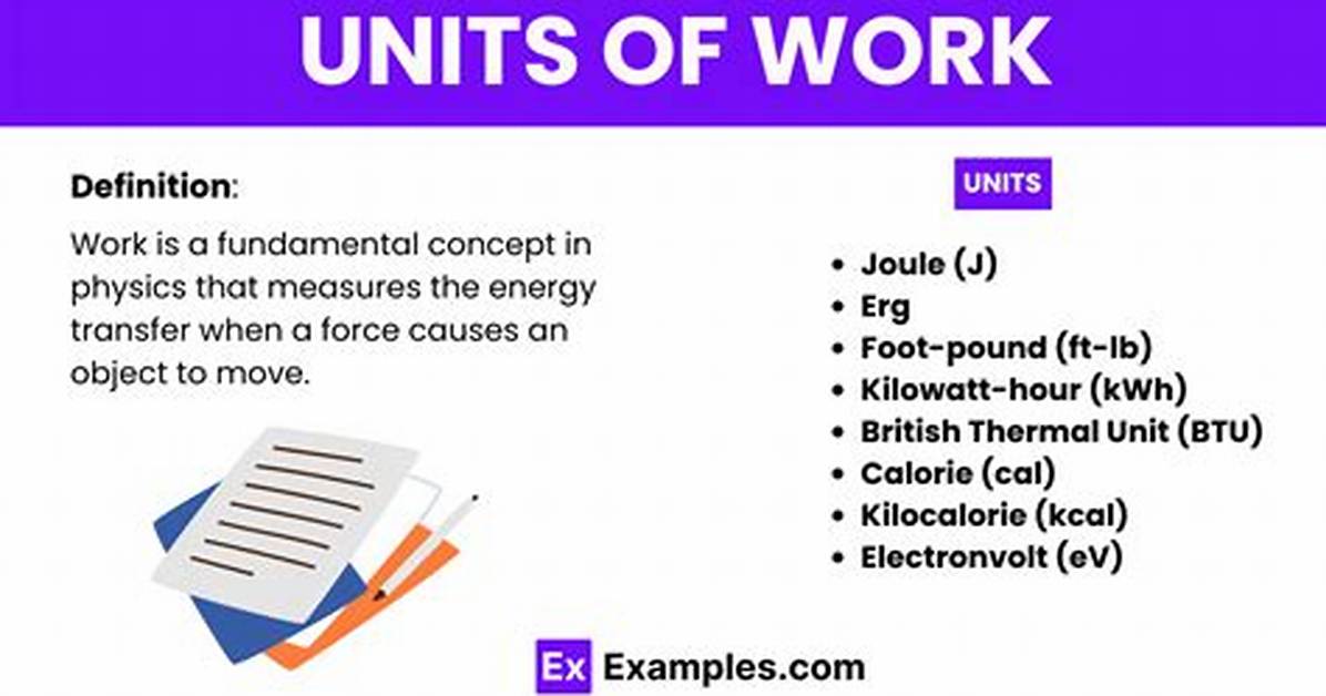 Unit for Work