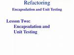 Unit Testing and Encapsulation