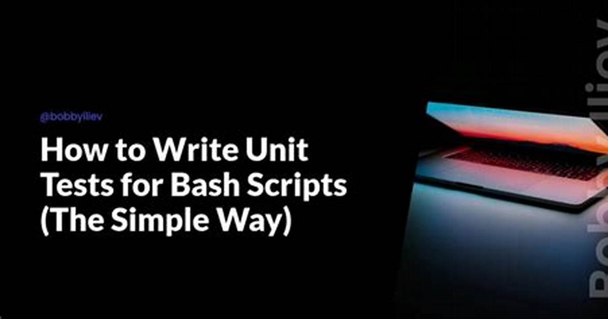 Unit Testing Bash Scripts