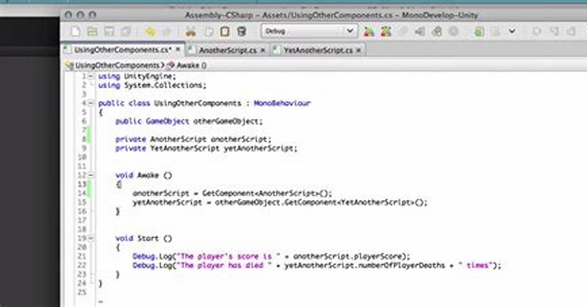 Unity Getcomponent