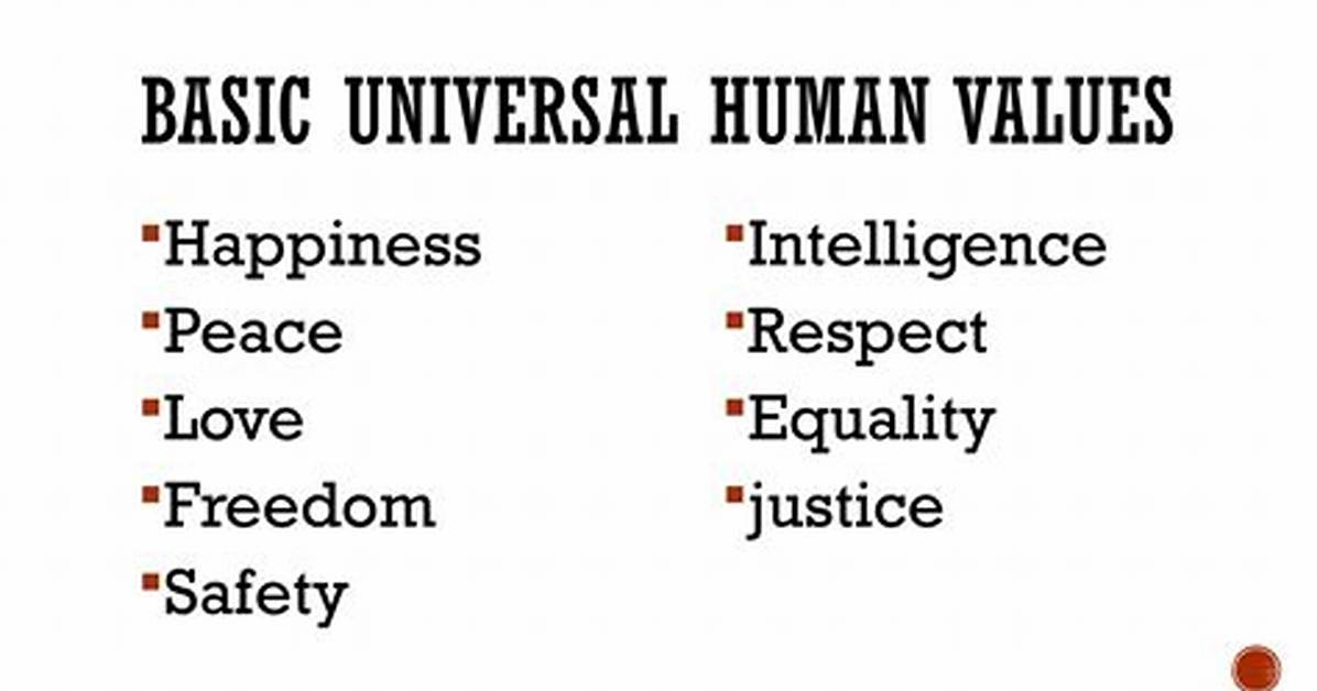 Universal Values