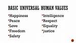 Universal Values