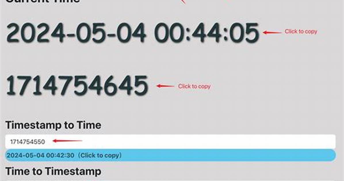 Unix Timestamp