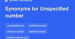 Unspecified Amount