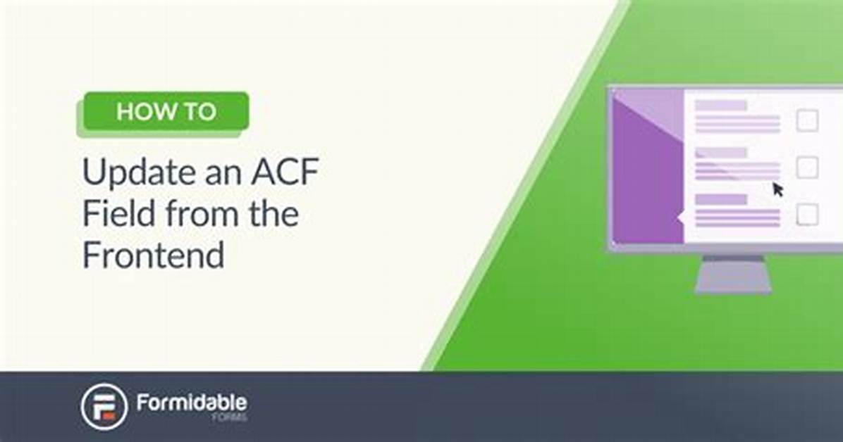 Update Acf Select Field Data Programmatically