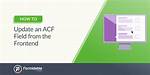 Update Acf Select Field Data Programmatically