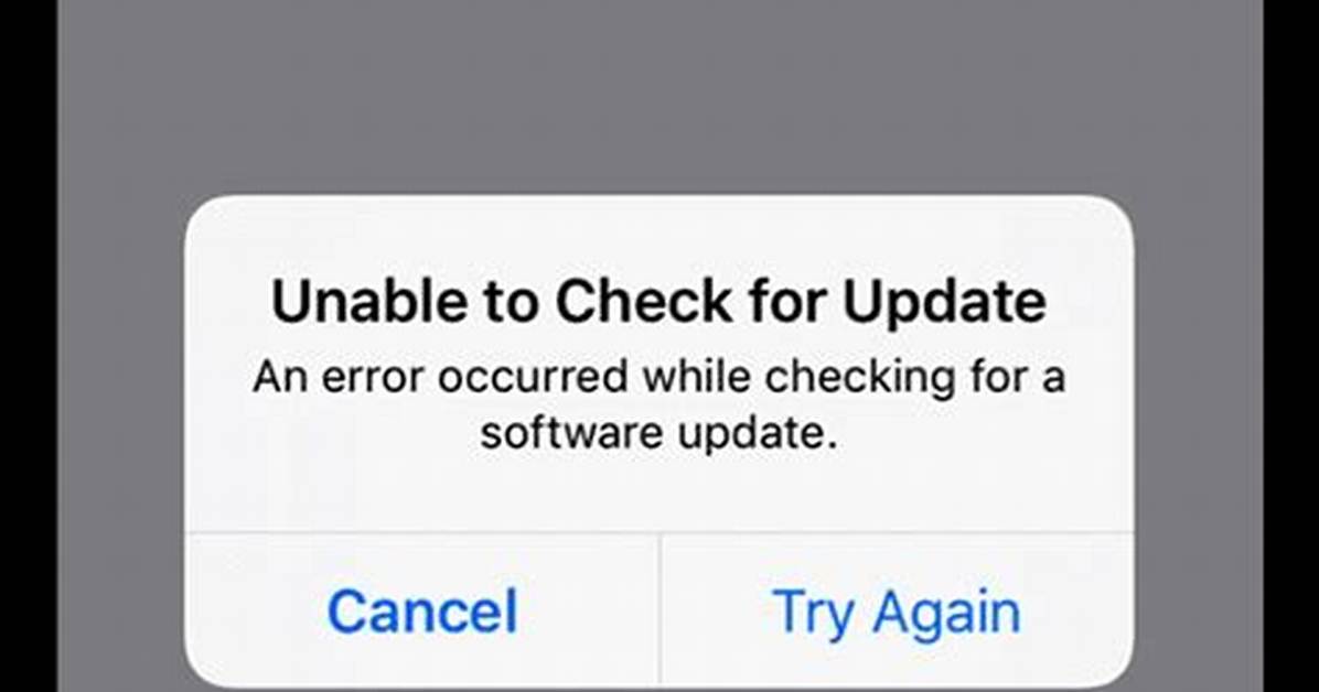 Update Manager: "A Problem Occurred When Checking for the Updates"